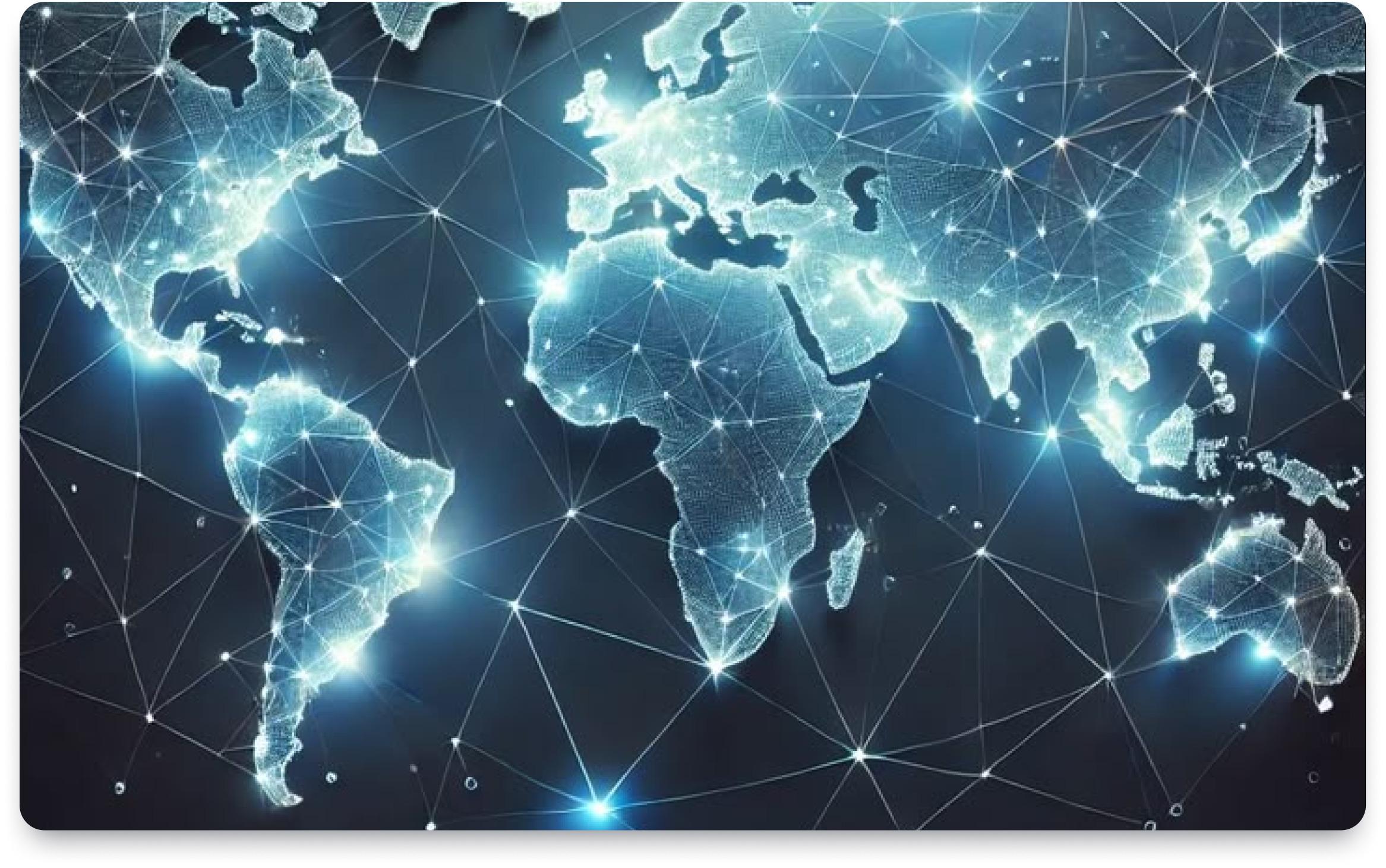 Global AI network visualization