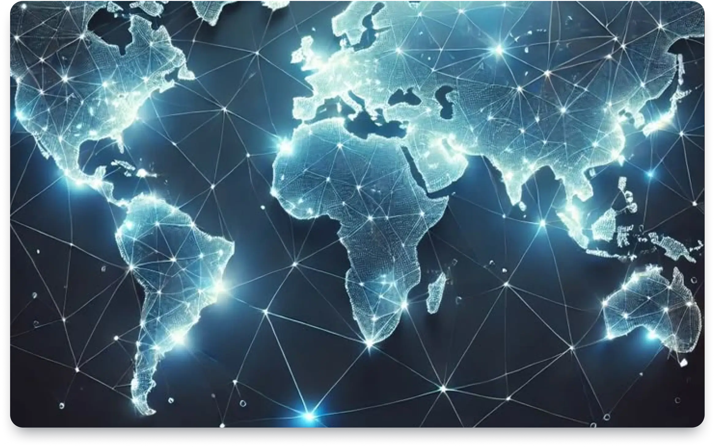 Global AI network visualization